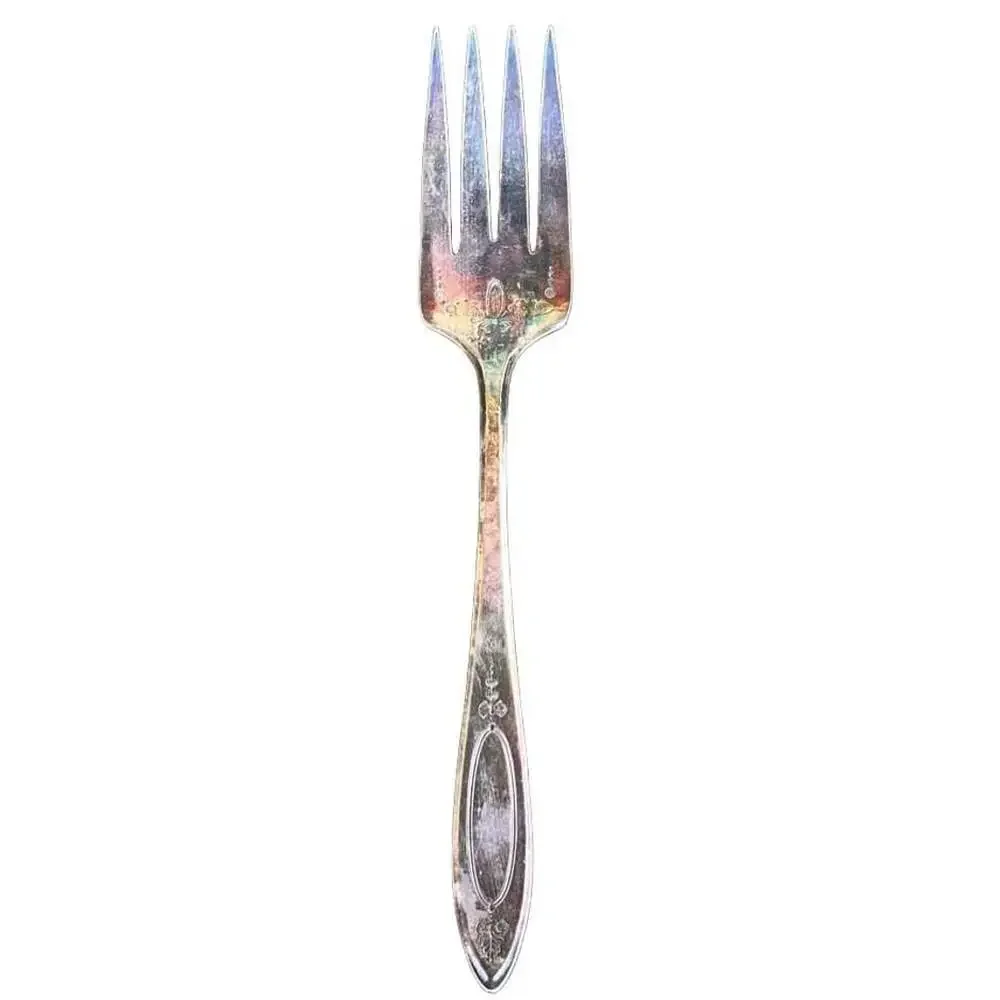 Oneida Community Plate Adam 1917 Silverplate Serving Fork 8”